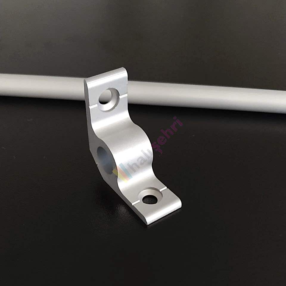 Basamak Merdiven Dip Çubuk Gri Profil Alüminyum 2 Adet L Aparat Profil