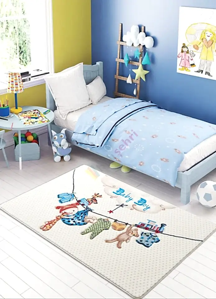 Confetti Baby Boy Çocuk Halısı Yumuşak Yıkabilir(Kopya)