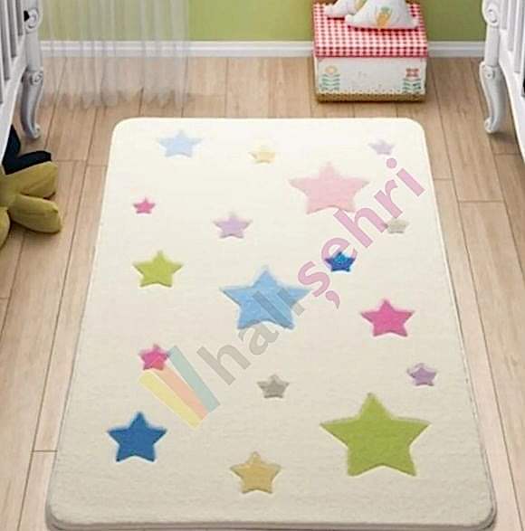 Confetti Baby Stars Çocuk Halısı Yumuşak Yıkabilir