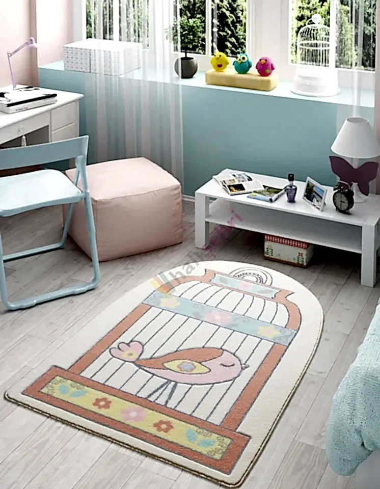 Confetti Happy Cage Somon Çocuk Halısı Yumuşak Yıkabilir