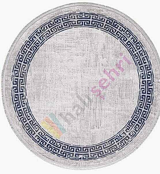 Gümüşsuyu Black Brown 11298 Mavi Daire Doğal İplik