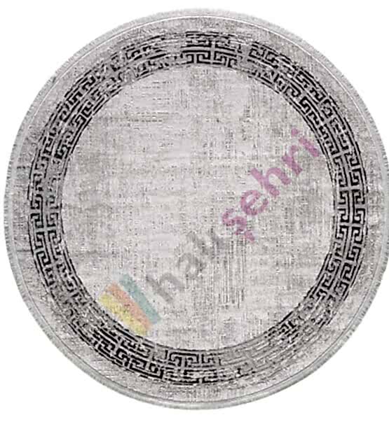 Gümüşsuyu Black Brown 11298 Gri Daire Doğal İplik