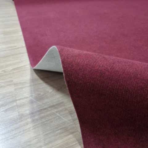 Keçeli Rip Bordo Halıfleks Ofis İş Yeri Ev Fuar Halısı