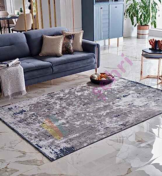 Deco Milano 12254 Gri Yıkanabilir Halı