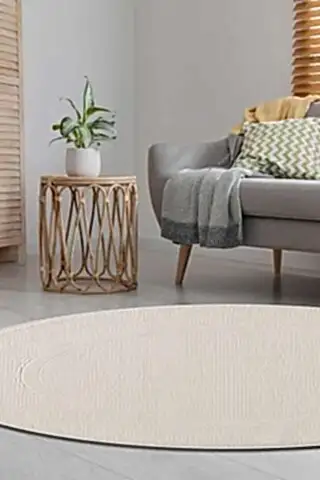 Gümüşsuyu Galina 16649 Krem Daire Halı