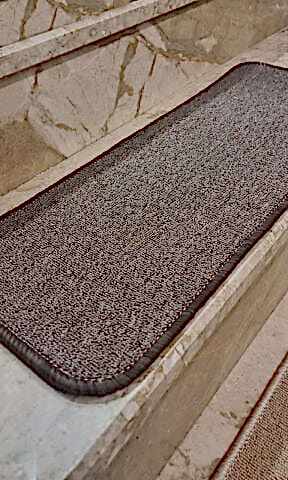 Kahve Merdiven Halısı Yapışkanlı Basamak Halısı